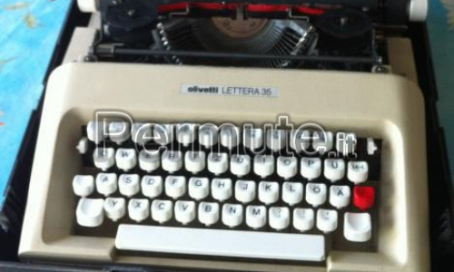 olivetti lettera 35,macchina da scrivere,con custodia