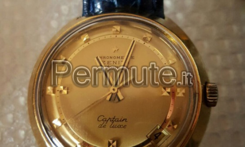 orologio da collezione zenit automatico in oro molto pesante integro anni 60 perfetto
