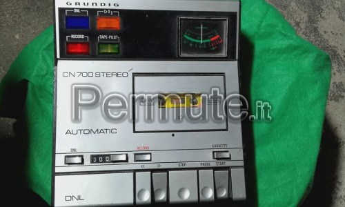 GRUNDING CN 700 STEREO- Registratore / Riproduttore di cassette Audio anni "70
