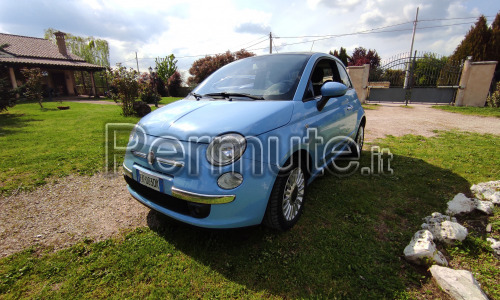 permuto fiat 500 lounge azzurra benzina -gpl