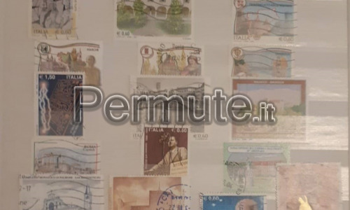 Scambio francobolli usati repubblica italiana