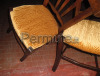 2 sedie antiche restaurate-----una sedia artigianale fatta con rami d'albero