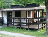 roulotte+casetta legno e veranda in campeggio Valbondione ( Bg )