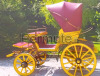 CARROZZA STORICA IN ROVERE COMPLETAMENTE RESTAURATA - TIRO SINGOLO / PREDISPOSTA PER PARIGLIA