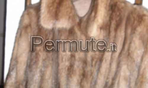 pelliccia RAT MUSQUE doppio petto-lunga-taglia 48/50