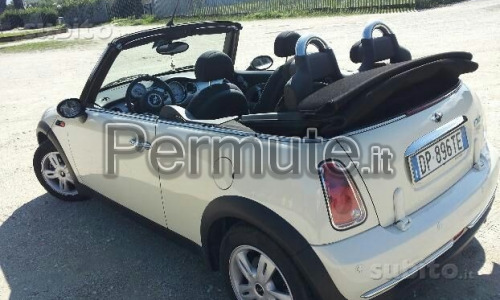 mini cooper cabrio bianca 2008