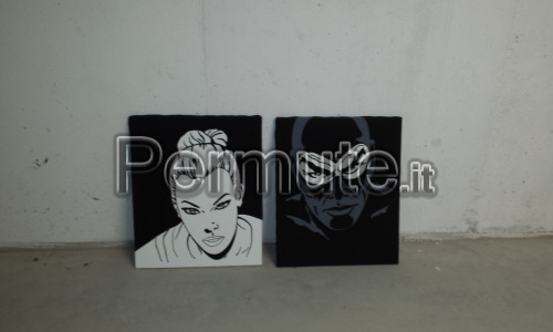 Quadri pop art Diabolik 50x60