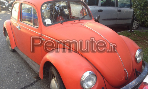 maggiolino vetro piatto mexico 74 rosso