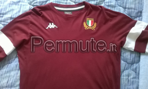 t shirt rugby italia kappa originale tg xl