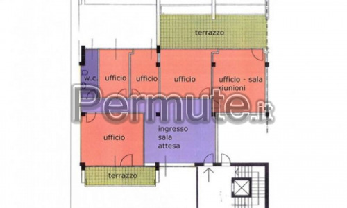 Vigonza Centro Ufficio 6 Vani Mq 150 in Vendita, Posizione Centralissima, Utimo piano con Ascensore,