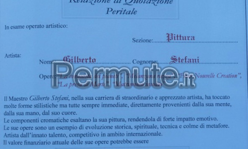 proposta di scambio dipinti olio e acrilici peritati