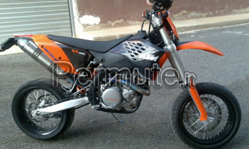 ktm motard exc 530 r la scambio con barca