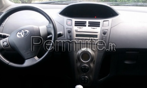 Yaris 1000 benzina grigia scura 5 porte perfetta climatizzatore unipro anno 2011 km 120.000