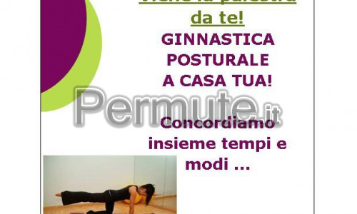 Lezioni di ginnastica posturale e PILATES, sia a domicilio che in palestra, a Squinzano ,Lecce