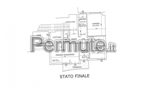 Appartamento a Pisa luminosissimo quinto ed ultimo piano con ascensore.