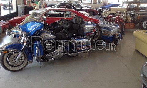 Moto Harley Davidson Electra Glide Ultra Classic con Sidecar e Carrellino