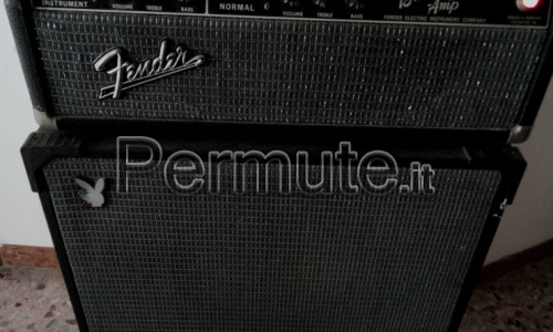 Permuto testata Amplificatore fender bassman vintage Anni 60' funzionante