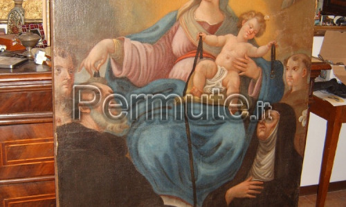 madonna della cinta,dipinto sec inizi xviii