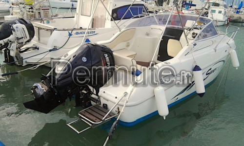 Barca Saver 590 cabin con motore Mercury 115 cv nuovo