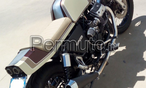 permuto moto guzzi cafe racer su base nevada 750