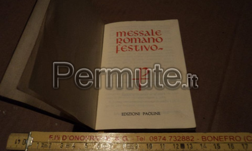 MESSALE ROMANO FESTIVO anno 1965