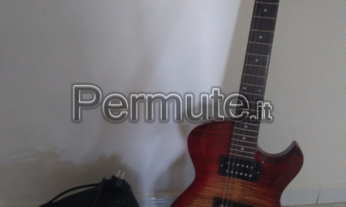 Scambio chitarra elettrica Cort, ampli 10w