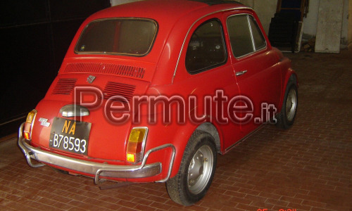 permuto fiat 500 L anno 72 iscritta ASI ottime condizioni tutta originale