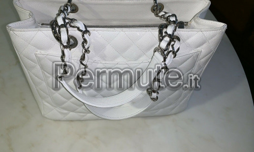 Splendido autentico CHANEL Grand White Caviar GST Shopper - 1100 EUR !!