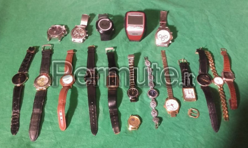 STOCK di n. 18 orologi da polso varie marche