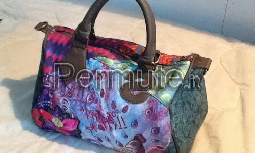 Borsa donna desigual bouling peacock