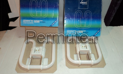 LEUCI Coppia di Lampade 16 watt 2 Pin