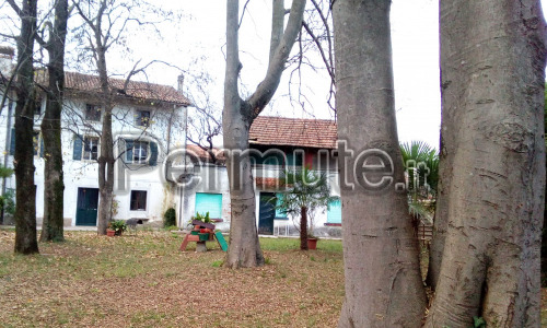 casa con giardino alberato