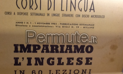 Corso di Inglese su Vinili 33 giri Vintage anni "60