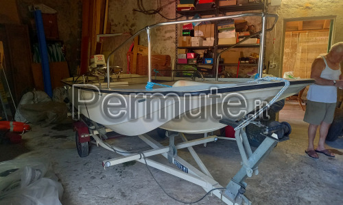 Boston whaler 13 - Johnson 25 cv - Carrello