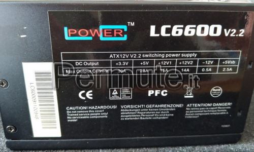 Alimentatore per PC 600W