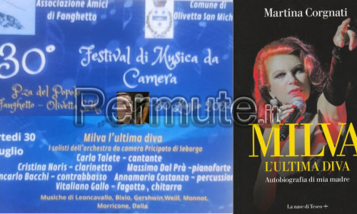 Vitaliano Gallo dirige Milva a Fanghetto il 30.07.24