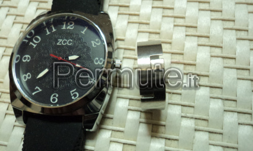 Alta Moda Contemporanea-Orologio e Anello acciaio