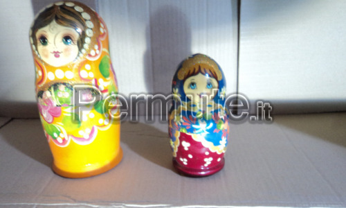 Matriosche Russia Originali in legno - 2 set
