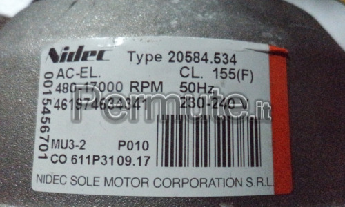 NIDEC type type 20584.534 Motore Lavatrice