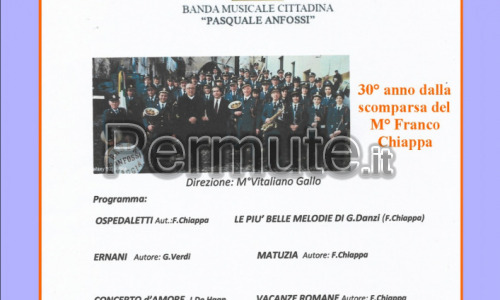 Vitaliano Gallo dirige la Banda P. Anfossi di Taggia il 31 Luglio 2025