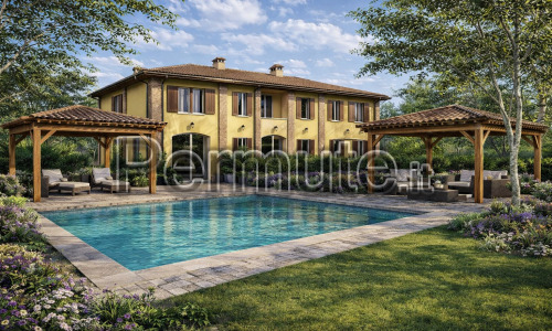 Rustico a san giorgio di piano provincia Bologna con progetto approvato per 3 ville a schiera .