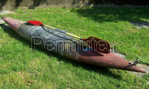 permuto Kayak in vetroresina con canoa gongiabile