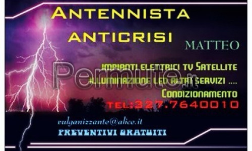 Antennista anticrisi