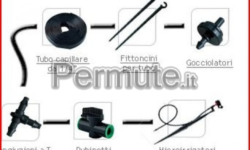 Impianti di irrigazione a goccia e a piaggia