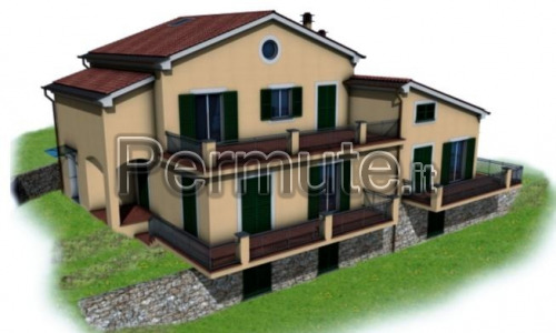 permuto terreno edificabile con progetto approvato villa trifamilare