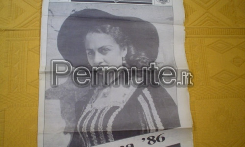FOTO QUINTANA del 1986 GIORNALE CORRIERE DELL'UMBRIA