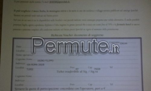 BUONO VACANZA IPERCLUB PREMIUM PER 4 ADULTI + 1 BAMBINO