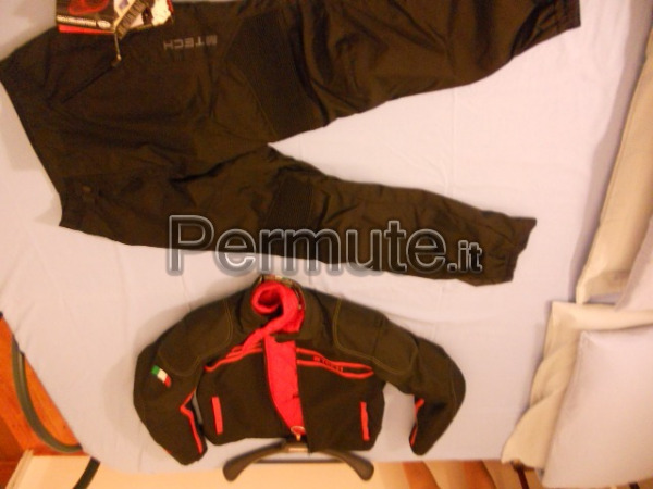 BI ESSE Tuta Da MOTO Per Adulto In Pelle E Tessuto - Foto 8